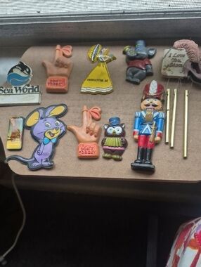 Vintage Nutcracker, Hanna Barbara,  Various Other Magnets- Red, Blue, Black